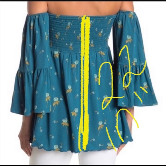 FREE PEOPLE OFF THE SHOULDER TUNIC - Picture 3 of 7